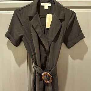 Monteau women’s black jumpsuit size small